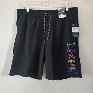 Hurley Volley Swim Shorts 4-Way‎ Stretch Water Repellent Comfort Liner XL